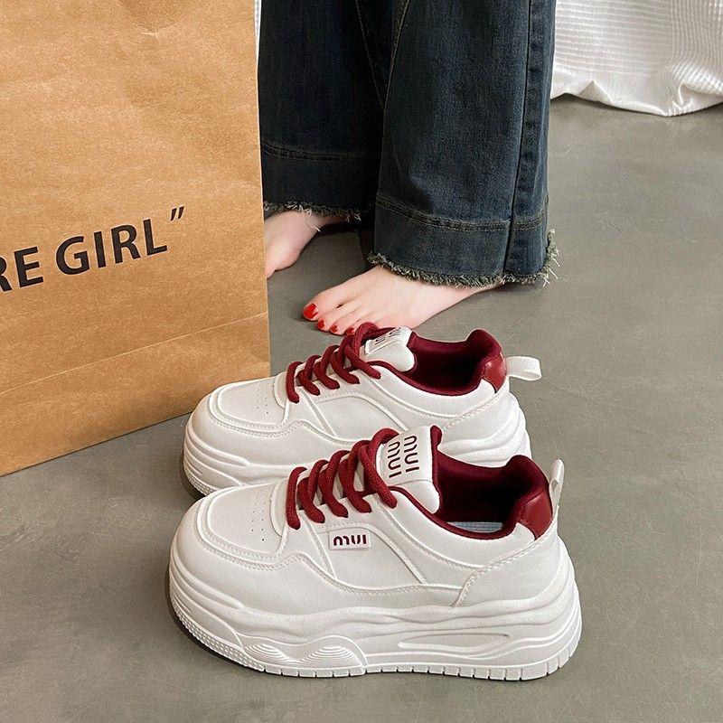 女鞋厚底小白松糕休闲板鞋老爹鞋