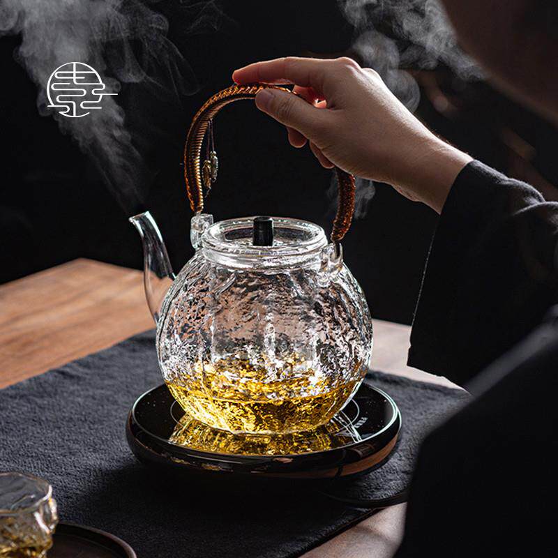 日式玻璃茶壶，耐高温，大容量，吊炉梁，水壶，蒸汽机，明火电炉