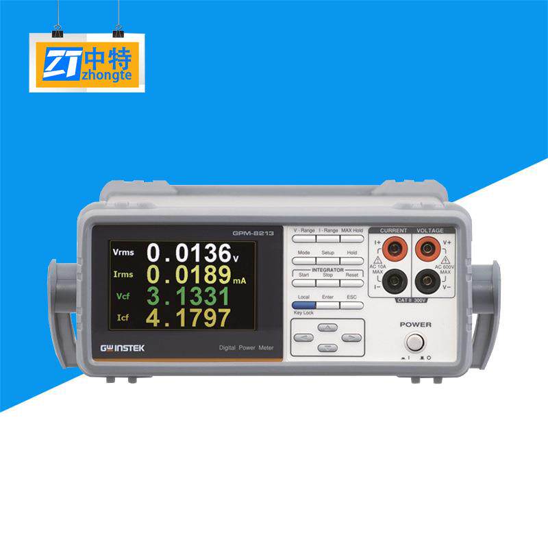 GPM-8213高精度数字功率计DC电压电流测试带宽图形显示数据