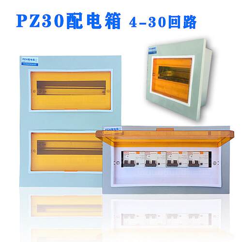 pz30明装强电回路箱家用二相暗装空气开关漏电保护配电闸盒布线箱