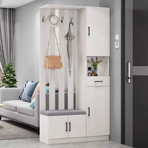 入户玄关柜正对门鞋柜挂衣架一体家用门厅柜子置物屏风客厅隔断柜