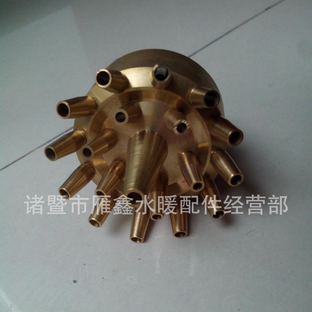 铜喷1寸1.5调寸不可三层泉花无品牌/喷头嘴散射喷水景喷头水池庭