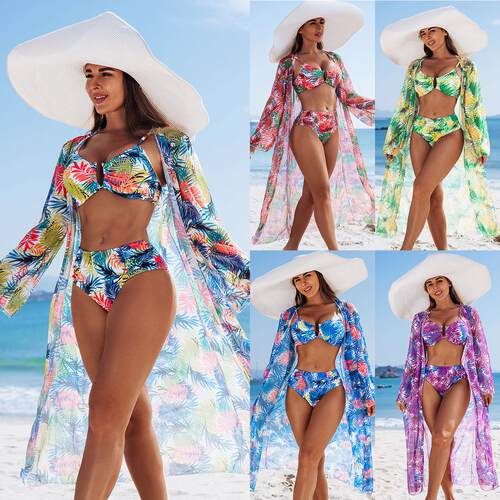 Women's swimsuit bikini three print women's