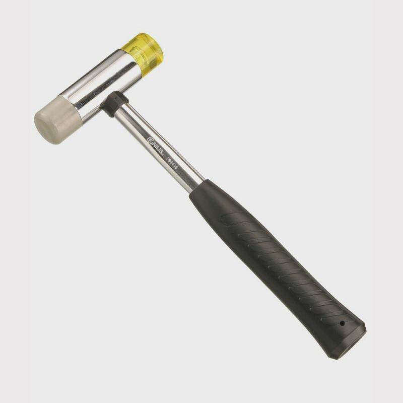 GENIUS天赋590416进口工具铬钒合金钢安装锤膠塑软头454g