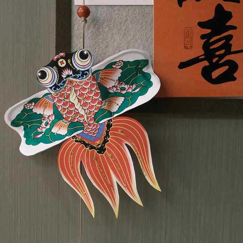 燕子挂饰2025新年装饰布置好运锦鲤迷你风筝挂件手工中式许愿铃铛