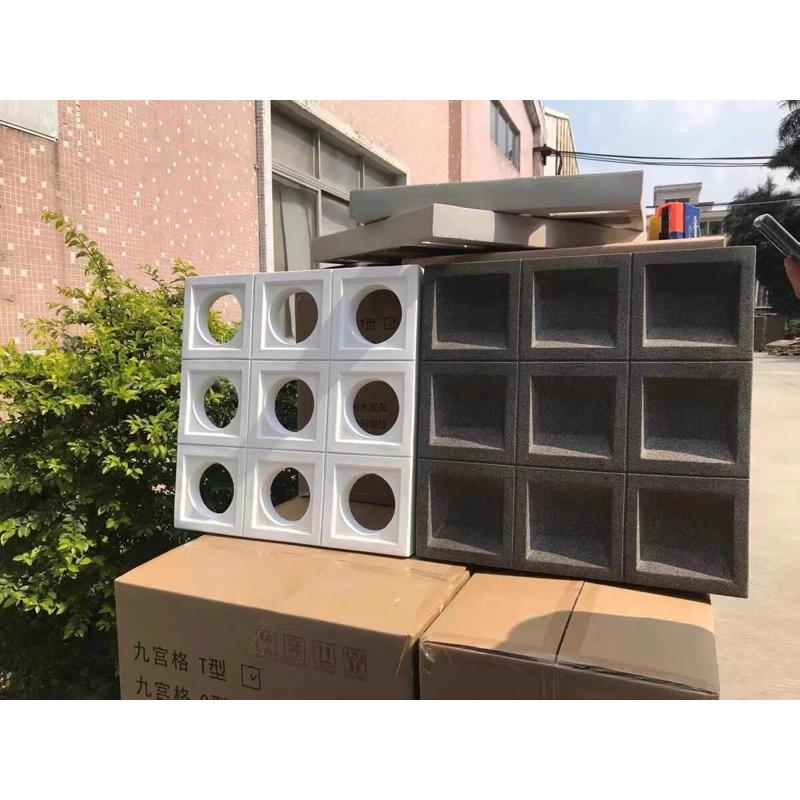 pu水泥构件九宫格网红砖轻质客厅装饰背景墙砖屏风隔断空心砖