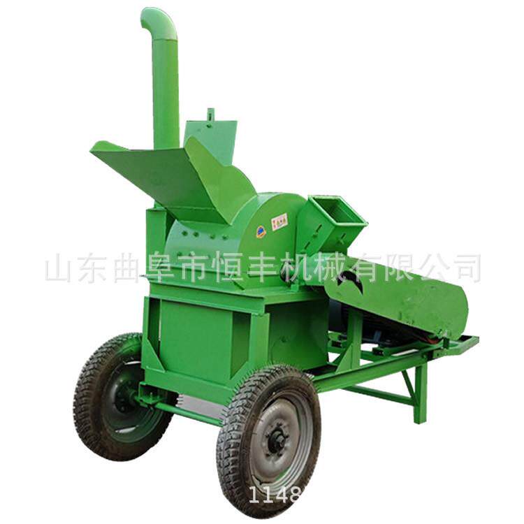 移动式菌类培植木材粉碎机 木头树根打锯末木屑机器 旧木板粉碎机