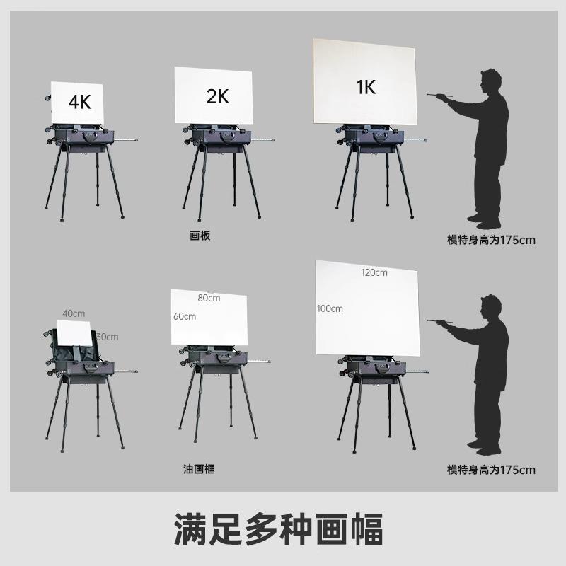 画尽繁华行写生画箱油画箱油描画架美专用旅素水彩国画GFO支架专