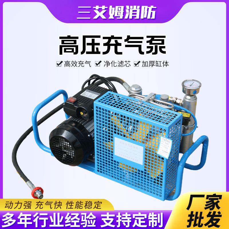 供应正压式消防空气呼吸器充气泵高压打气泵空气压缩机30mpa