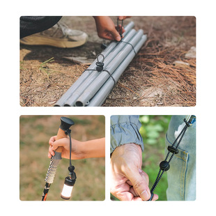 户外登山杖固定扣登山背包挂扣可调绑带背囊松紧扣万能锁扣外挂扣