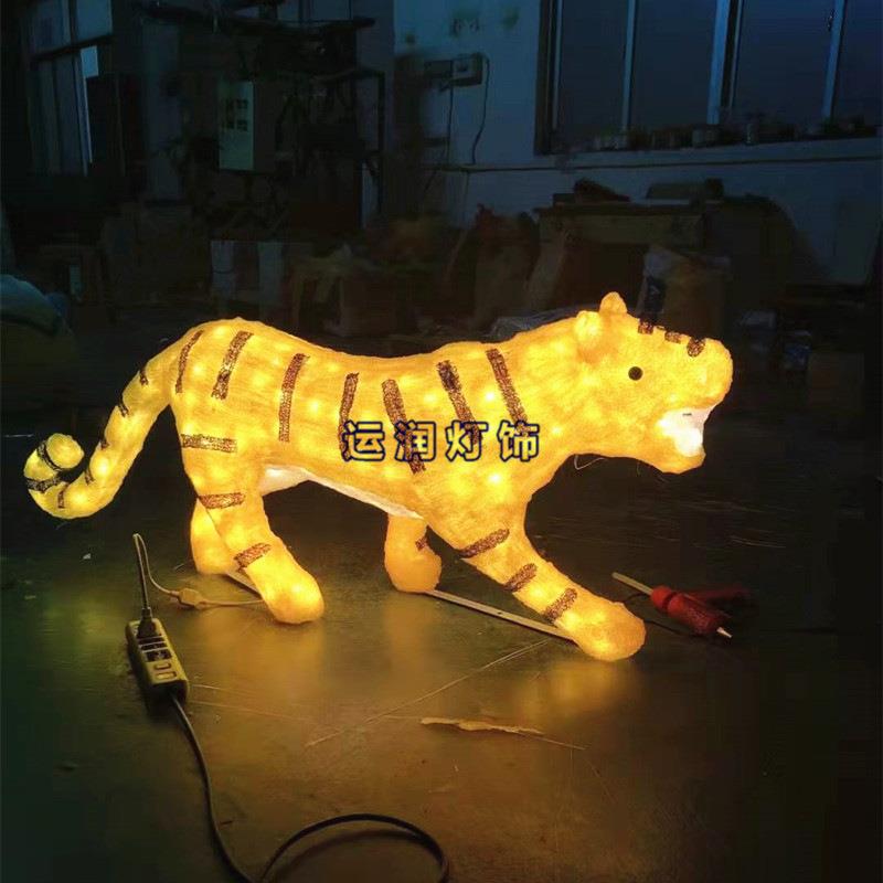 源头工厂圣诞装饰灯12生肖虎年滴胶发光动物灯 LED12生肖造型灯