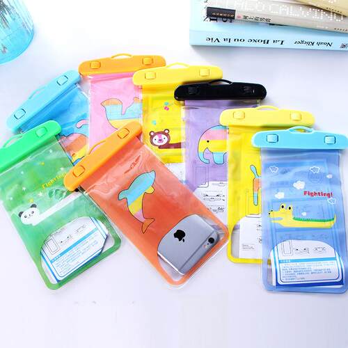 Waterproof Phone Pouch for Outdoor Use - Cartoon Animal PVC