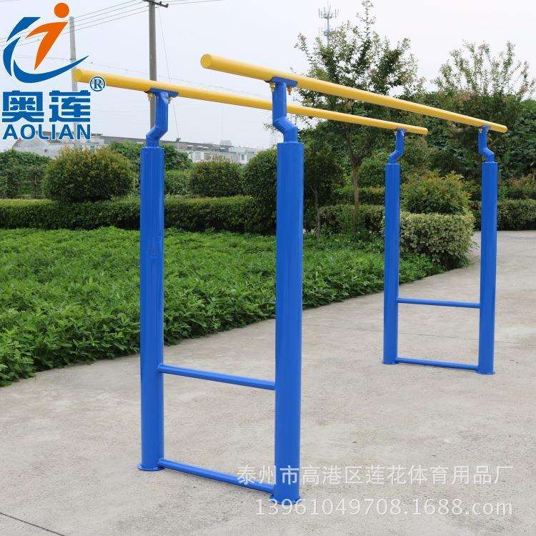 户外训练双杠 室外地埋式双杠单杠学校中小学生单双杠引体向上图片