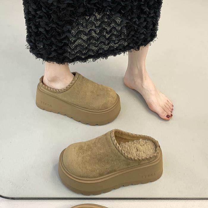 春秋厚底加绒增高勃肯鞋女2026款包头拖鞋外穿一脚蹬小个子0113z,女鞋,勃肯鞋/软木鞋,淘宝优惠券,粉丝福利购,淘宝优惠卷