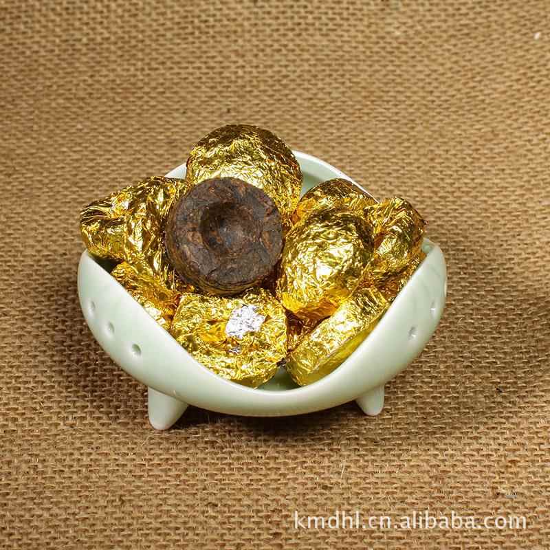 云南普洱茶 九畹迷你七彩原味小金沱 2011年熟沱坨茶