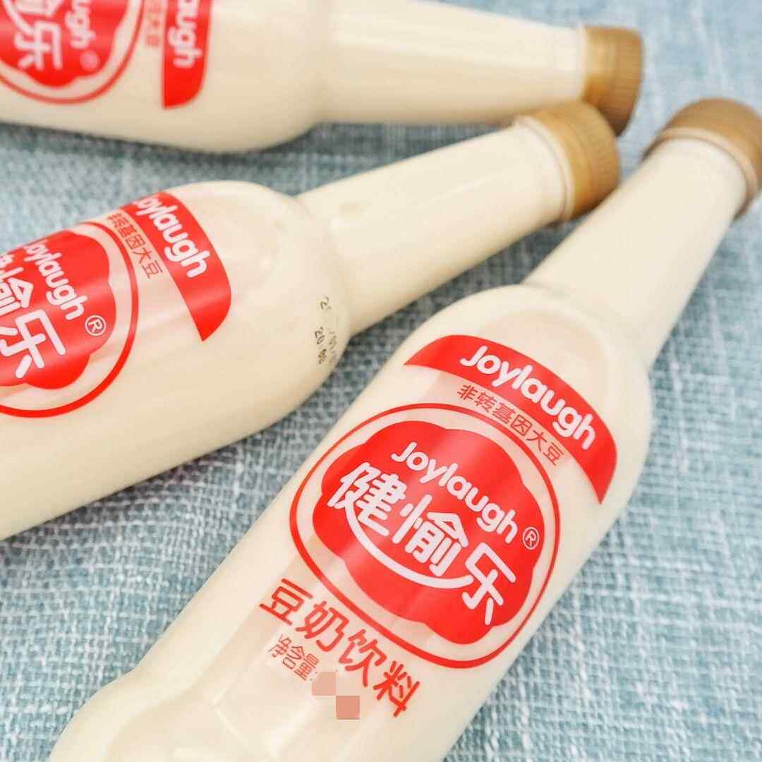 健愉乐豆奶饮料植物蛋白饮料300g*6瓶 无菌冷灌装大豆饮料包邮