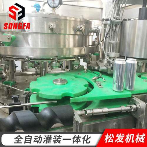 全自动两片罐易拉罐灌装设备含气饮料易拉罐灌装机