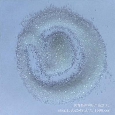 泽明厂家大量销售雨夜反光玻璃微珠内混道路标线玻璃砂面撒