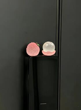 【事事顺荔~】冰透荔枝入户门锁摆件家用房门屏幕装饰品摆件礼物