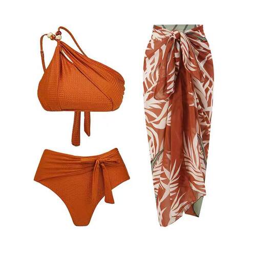 One piece swimsuit, women's bikini, split set, beach