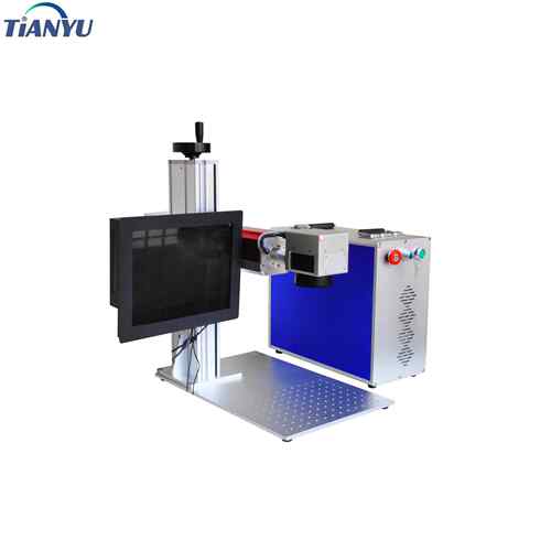 武汉迷你桌机式光纤标迷激HT-GX20M光打镭雕机你激光雕刻机五金激