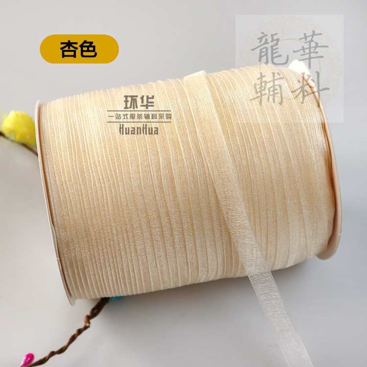 礼品厂家发饰帽450带编纱丝带帽1cm包装带线米钩米雪丝带彩带厘