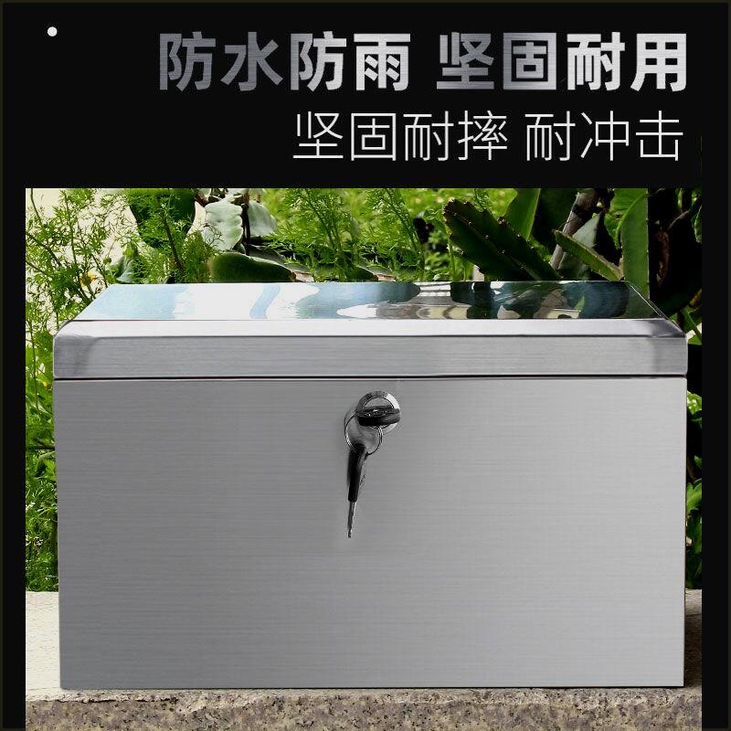 加厚大号摩托车不锈钢后备箱踏板电瓶电动车尾箱外卖储物箱工具箱