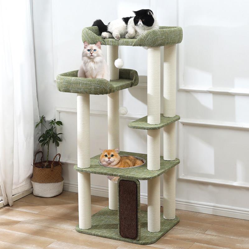 猫爬架猫窝猫树一体大床猫架大型猫抓板太空舱攀爬剑麻柱多猫专用