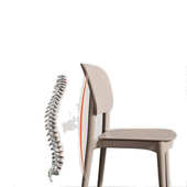 塑料椅子家用加厚餐厅餐桌餐椅舒服久坐商用现代简约凳子靠背