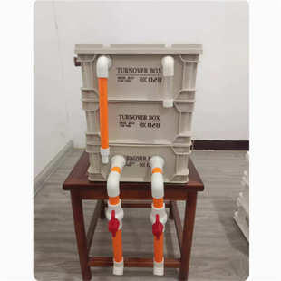 小型家庭滴流箱过滤器鱼缸周转鱼池过滤过滤器水循环盒箱系统过滤