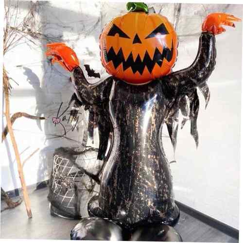 .Huge Standing Halloween Pumpkin Ghost Balloons Witch Bat Sp