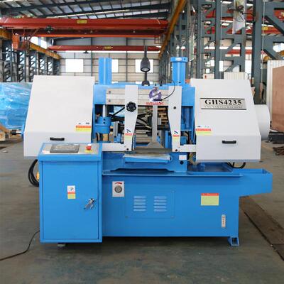 小型数控锯床GHS4230数控锯床双立柱金属带锯床PLC控制数控锯床