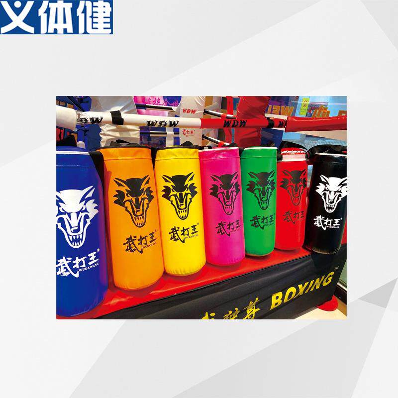 高强丝夹网布仿皮PU50cm实心拳击沙包武术拳击沙袋用品直销