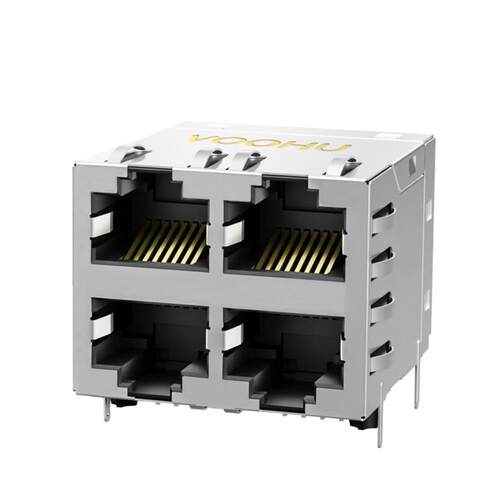 SYT22Q216HWA2D057 2x2四口千兆rj45带弹片 千兆以太接口