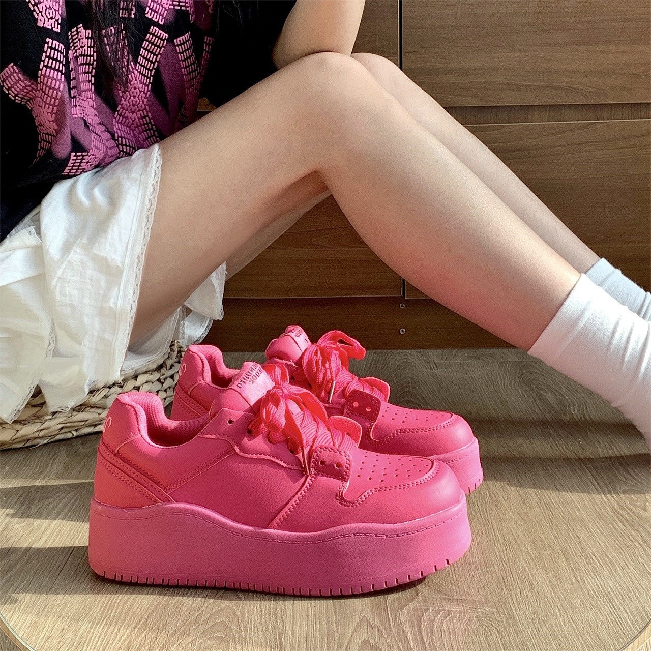 运动鞋底板春秋季节颜值老爹鞋