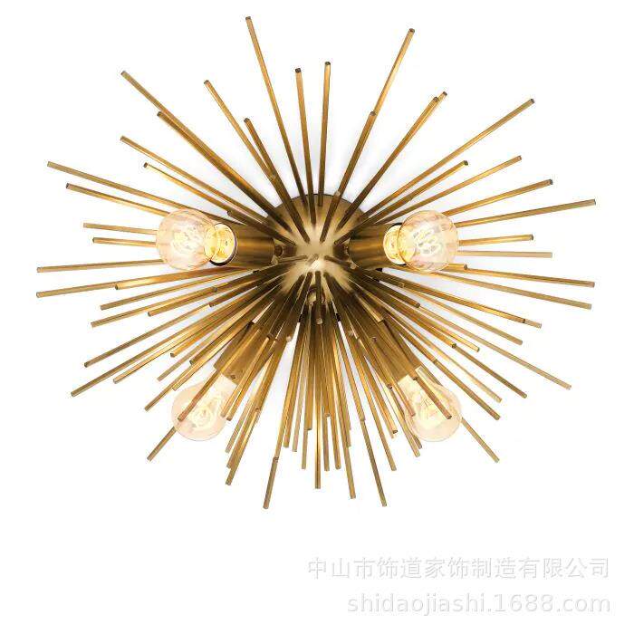 全铜卧室灯创意个性设计师款走廊玄关阳台书房灯轻奢别墅装饰灯具