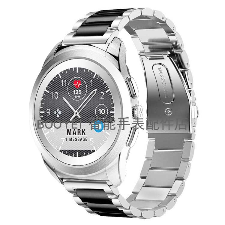 适用MyKronoz手表ZeTime硅胶真皮机械腕表配件脉珂zetime表带39mm