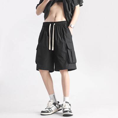 2026 New Arrivals: 4-color cargo shorts—drawstring waist
