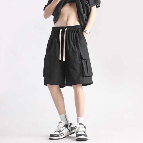 Mens Casual Shorts And Versatile Seven-Point Tooling Loose