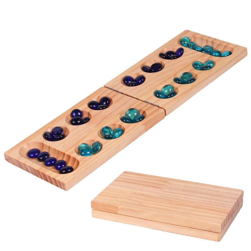 外贸专供播棋 Mancala宝石棋男孩女孩成人儿童颗粒归仓玩具非洲棋