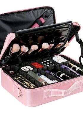 Women Professional Suitcase Makeup Box Make Up Cosmetic Bag