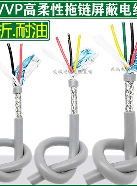 TRVVP高柔性遮蔽线 线2芯3芯4芯国标镀锡铜芯耐弯耐油防冻拖炼讯