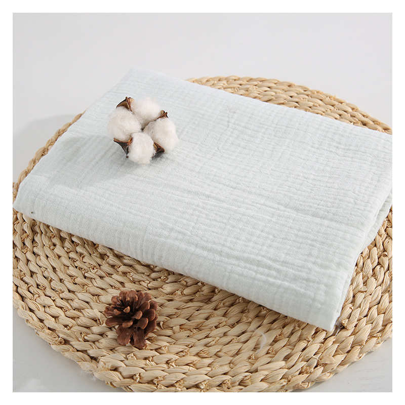 棉质双层皱布 40支双层皱布面料 睡衣童装浴巾双层纱布面料