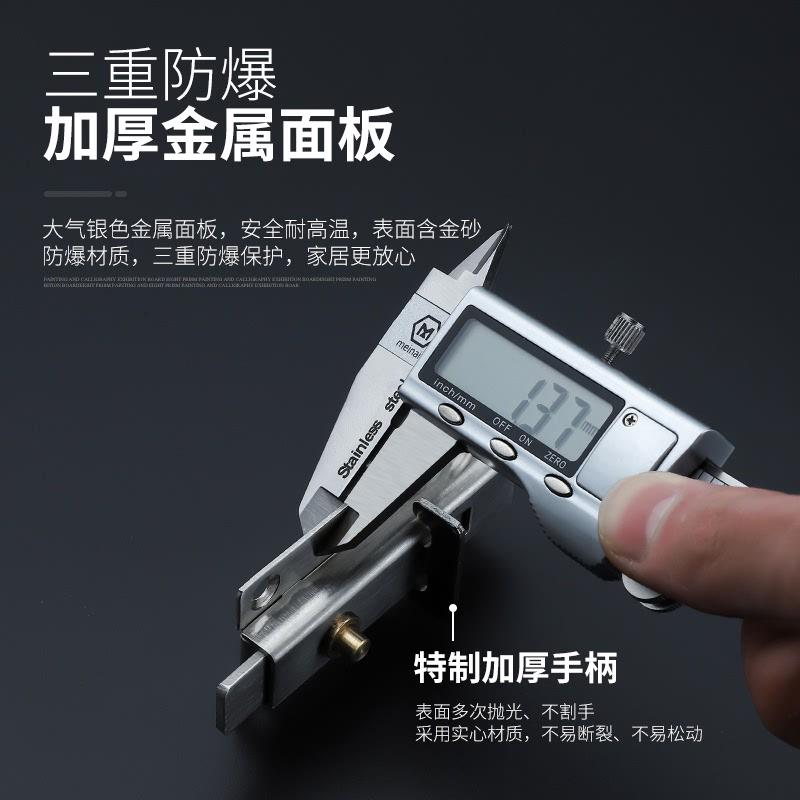 6E3X自动不锈钢弹簧插销卫生间门栓门扣木门 防盗门门锁左右明装