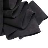 现货1.4绒面汽车革 黑灰色翻毛皮耐磨防滑汽车顶棚方向盘绒面超纤