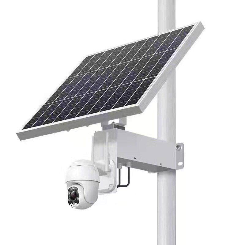 新款直销户外一体式太阳能监控4G无线清摄像头野外果园太阳能供电