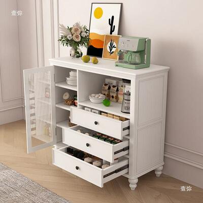 实木tj#%u+fg收纳侧餐柜室储物边柜卫生间浴立柜厨房客柜厅茶水一