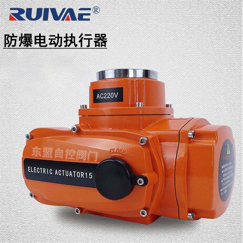 睿羽防爆精小型电动执行器220V电动头智能调节型开关型潜水防水型