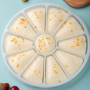 发糕专用模具桂花糕模具凉糕马蹄糕模具蒸模烘焙工具花瓣蒸盘圆形