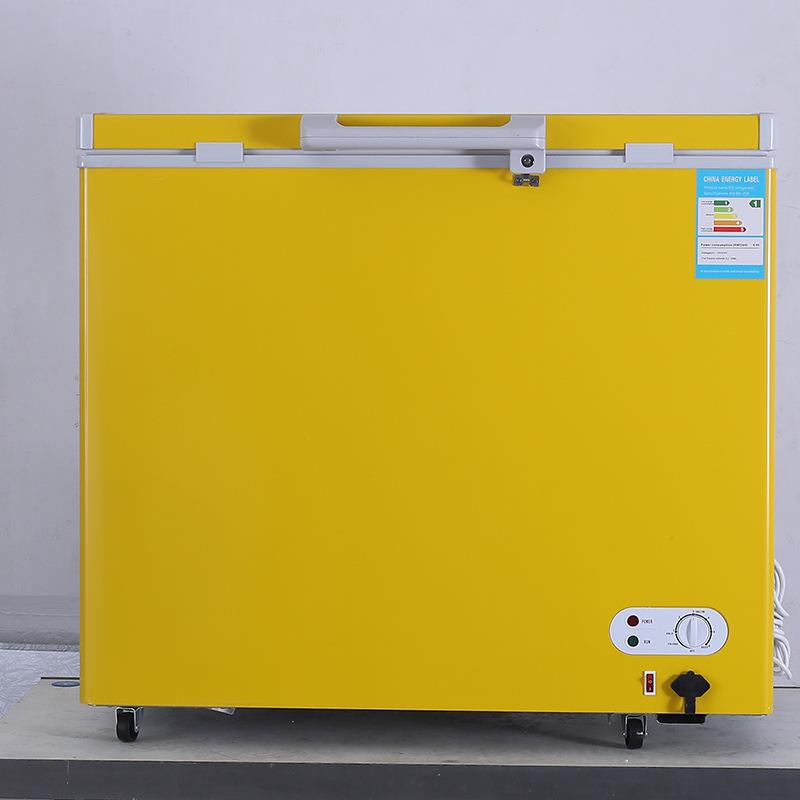 精品压缩机车载冰箱供158L太阳能直流冷柜柜式型冷冻冷藏